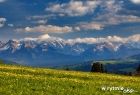 Widok z Czarnej Góry na Tatry