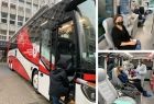 Małopolski krwiobus podczas akcji honorowego oddawania krwi.