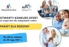 Infografika z nazwą konkursu, terminem przesyłania zgłoszeń oraz obrazkami rodzin z dziećmi