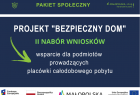 Plakat projektu "Bezpieczny Dom".