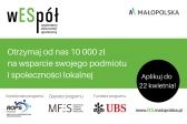 Przejdź do: Małopolski program dla podmiotów ekonomii społecznej. Działamy wEspół!