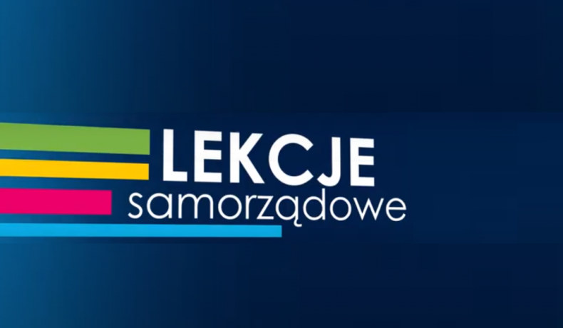 Grafika z napisem: lekcje samorządowe