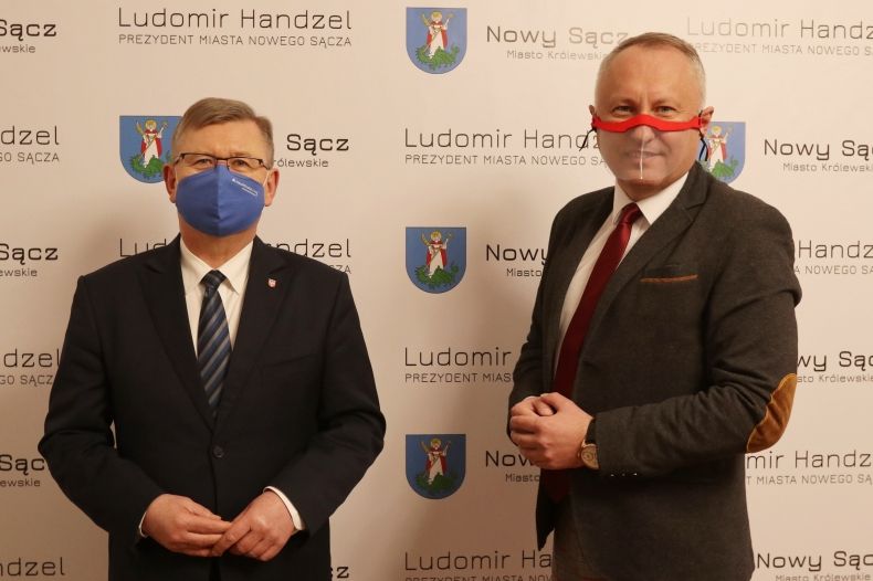 marszałek Witold Kozłowski i prezydent Ludomir Handzel