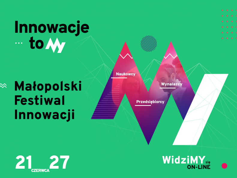 baner promujący Małopolski Festiwal Innowacji