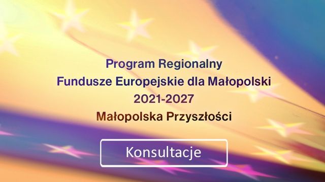Plakat konsultacji społecznych Małopolska Przyszłości.