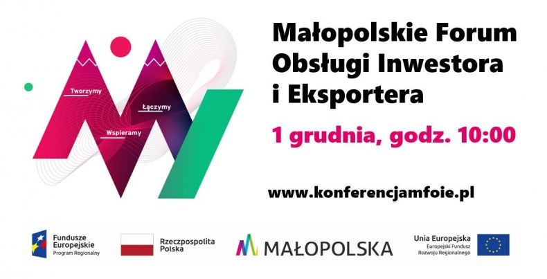 Baner Konferencji Małopolskiego Forum Obsługi Inwestora