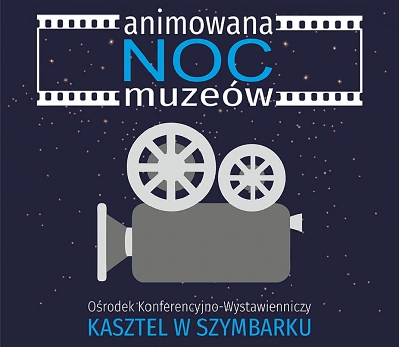 Baner reklamujący Noc Muzeów w szymbarskim Kasztelu