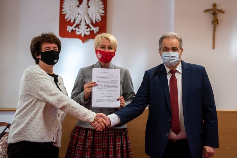 Anna Wende-Surmiak, Iwona Gibas i Leszek Dorula