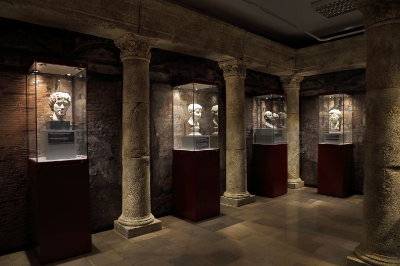 Fragment wystawy Pompeje. Życie i śmierć w cieniu Wezuwiusza
