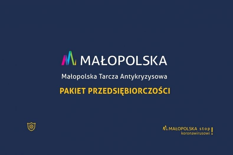 Plakat Małopolska Tarcza Antykryzysowa.