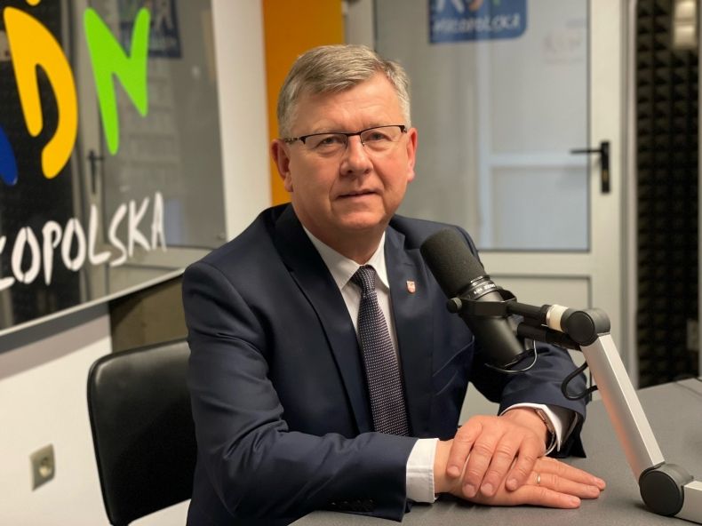 Marszałek Witold Kozłowski w studiu Radia RDN.