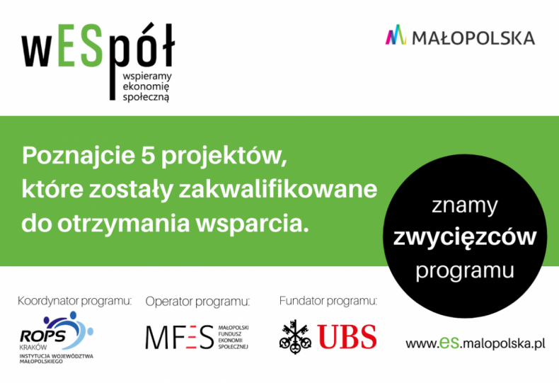 baner "Wespół wspieramy ekonomię społeczną"