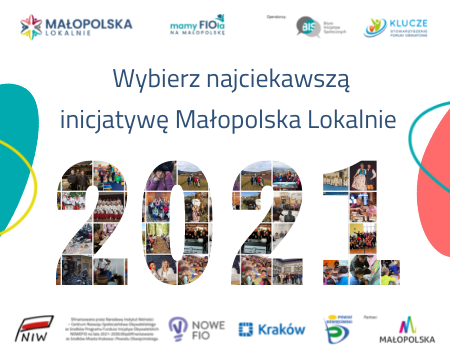 Plakat promujący głosowanie na najciekawszą inicjatywę lokalną.