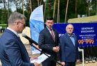 Wicemarszałek z radnym podczas otwarcia uroczystości.