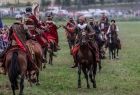 pozorowanie walki konnych rycerzy
