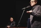 Andrzej Dziuk dyrektor Teatru Witkacy podczas przemówienia podczas podpisania umowy w Zakopanem