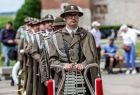 Orkiestra Reprezentacyjna Karpackiego Oddziału Straży granicznej w mundurach stylizowane na góralskie.