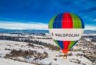 balon Małopolski z widokiem na góry