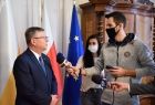 Marszałek Kozłowski udziela wywiadu