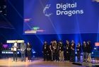 Przedstawiciele branży gier na scenie podczas gali rozdania Digital Dragons Awards