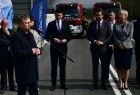 Zarząd województwa podczas otwarcia drogi.