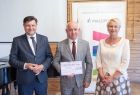 Wręczenie czeku z dofinansowaniem