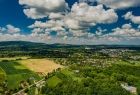 Widok z lotu ptaka na Gorlice i okolice.