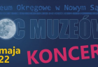 Grafika promująca Noc Muzeów 2022 w Nowym Sączu