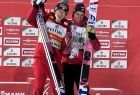 Piotr Żyła i Dawid Kubacki po konkursie w Engelbergu