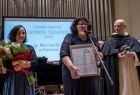 Wręczenie Nagrody Samorządu Województwa Małopolskiego im. św. Jana Pawła II Veritatis Splendor. Przemawia jeden z laureatów tegorocznych nagrody