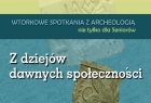 Grafika informująca o zajęciach dla dorosłych w Muzeum Archeologicznym w Krakowie.