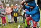 Dzieci sadzą drzewka w Chrzanowie