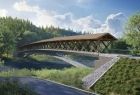 Projekt kładki nad Dunajcem; zdjęcie projektowe