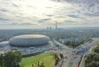 Tauron Arena Kraków widziana z drona