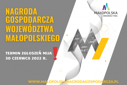 Przejdź do: Nagroda Gospodarcza Województwa Małopolskiego. Termin zgłoszeń mija 30 czerwca!