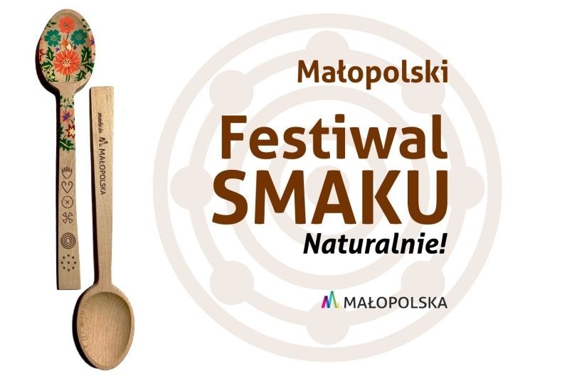 Baner reklamowy Małopolskiego Festiwalu Smaku. 