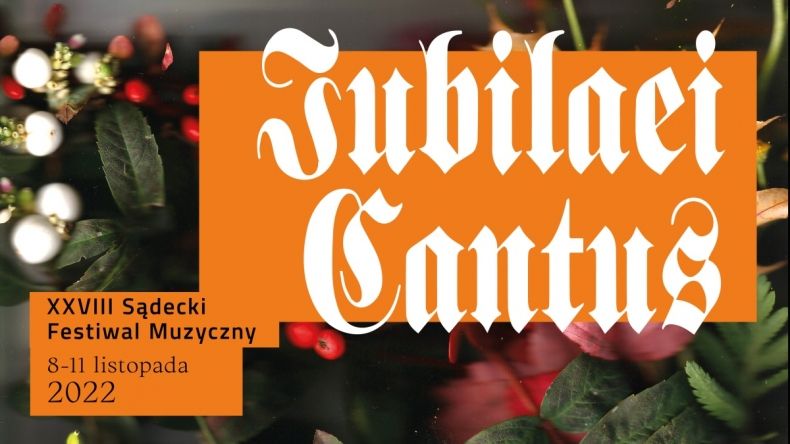 grafika promująca festiwal Iubilaei cantus