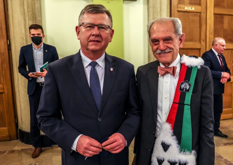 Marszałek Witold Kozłowski i prof. Alberto L. Sangiovanni-Vincentelli