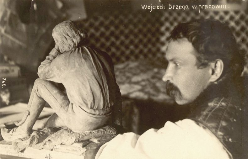 Wojciech Brzega w swojej pracowni