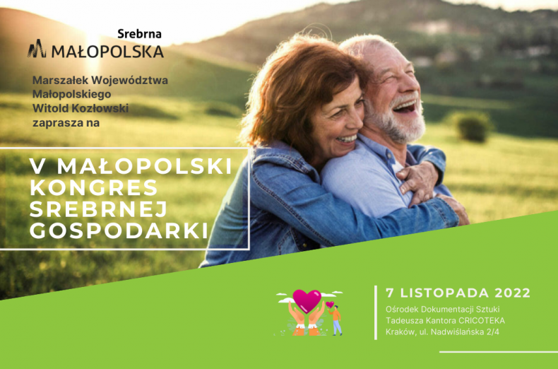 Plakat promujący V Małopolski Kongres Srebrnej Gospodarki