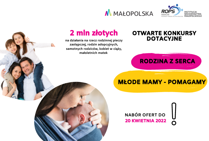 Infografika z nazwami konkursów i terminem nadsyłania ofert