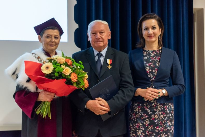 Rektor uczelni, Adam Juszkiewicz i Marta Malec-Lech