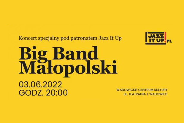 baner promujący wydarzenie "Big Band Małopolski"