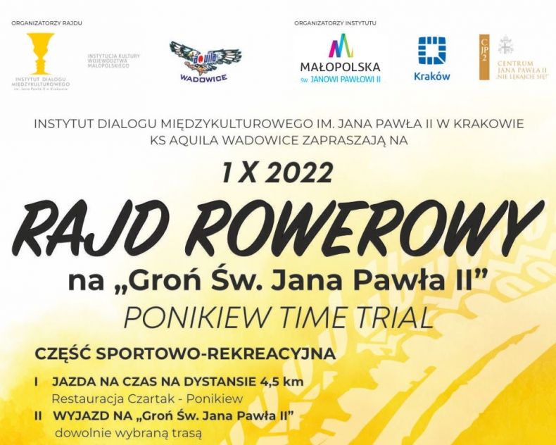 grafika promująca rajd rowerowy
