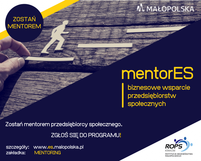plakat dot. ogłoszenia "mentorES"