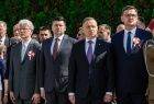 Łukasz Smółka, Andrzej Duda i uczestnicy uroczystości w Sułkowicach