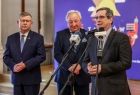 Przemówienie prezydenta Tarnowa Romana Ciepieli.
