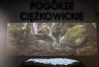 Zdjęcie Skamieniałego Miasta z napisem "Pogórze Ciężkowickie"