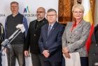 Konferencja prasowa w gabinecie marszałka Witolda Kozłowskiego