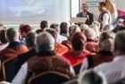 Marszałek Małopolski Witold Kozłowski podczas przemówienia w czasie zjazdu 